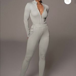 Grey Iriana knit sweater set